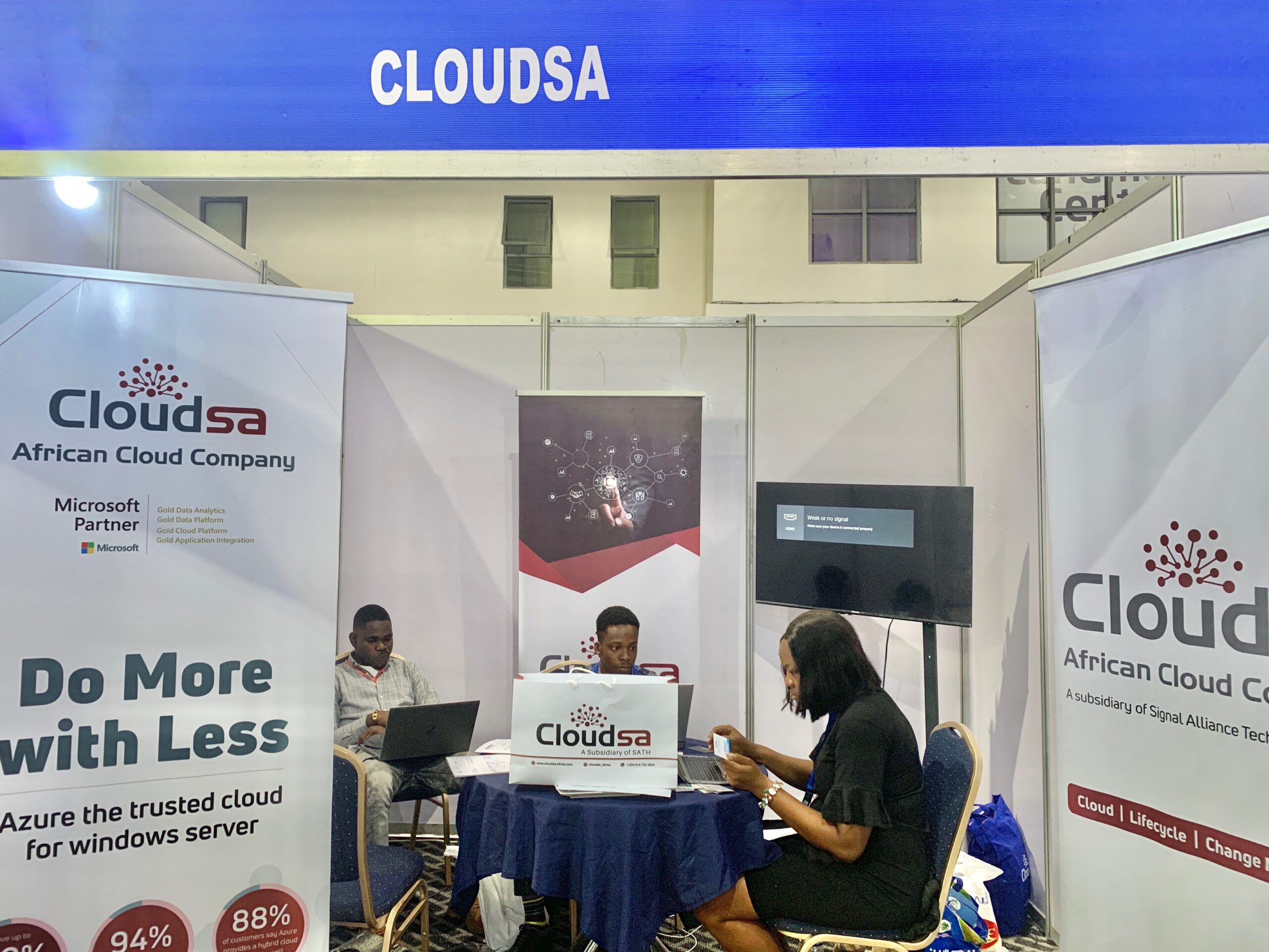 Cloudsa Africa, one of the top IT companies in Africa present at the EMWA event.