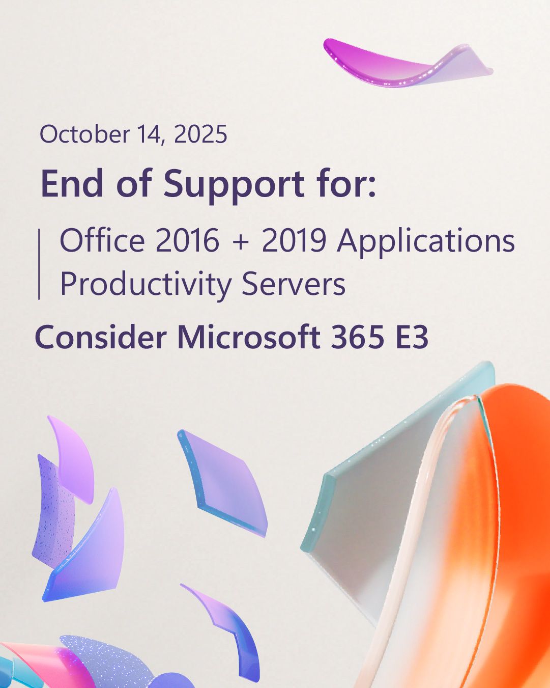 End pf support flier